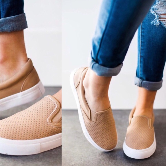 STILL INTERESTED RELISTED UNDER SHOES Perforated Slide On Sneakers - Picture 8 of 14